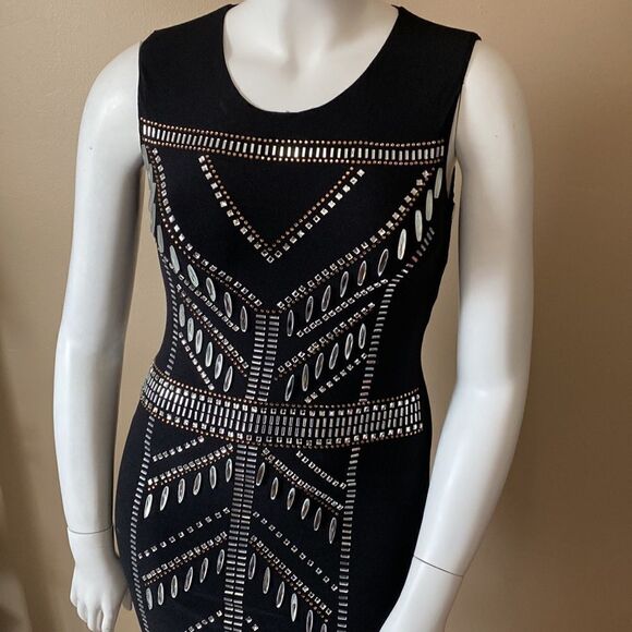 Fashion Nova Bodycon Dress w/ Jewels -Size XL - Picture 4 of 12
